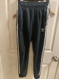 Adidas Originals Youth Boys 3  White Stripe Sweatpants SZ 11/12 Green - Picture 1 of 9