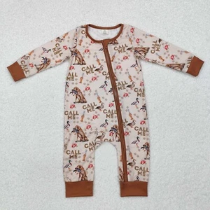 Newborn Baby Boys Long Sleeve Zippy Romper Call Me Duck Shower Gift Bodysuit - Picture 1 of 28