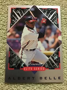 1993 Donruss Albert Belle serie Elite lámina plateada #/10000 Cleveland Indians - Imagen 1 de 2