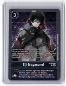 Eiji Nagasumi BT14-087 R Digimon Card Foil - Picture 1 of 2