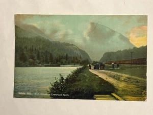 Vintage Postkarte Crawford Notch White Mountains New Hampshire Wolken Zug Eisenbahn - Bild 1 von 3