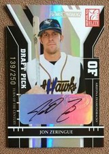 Jon Zeringue 2004 Donruss Elite Extra Edition Rookie Autograph #328 /250 Arizona