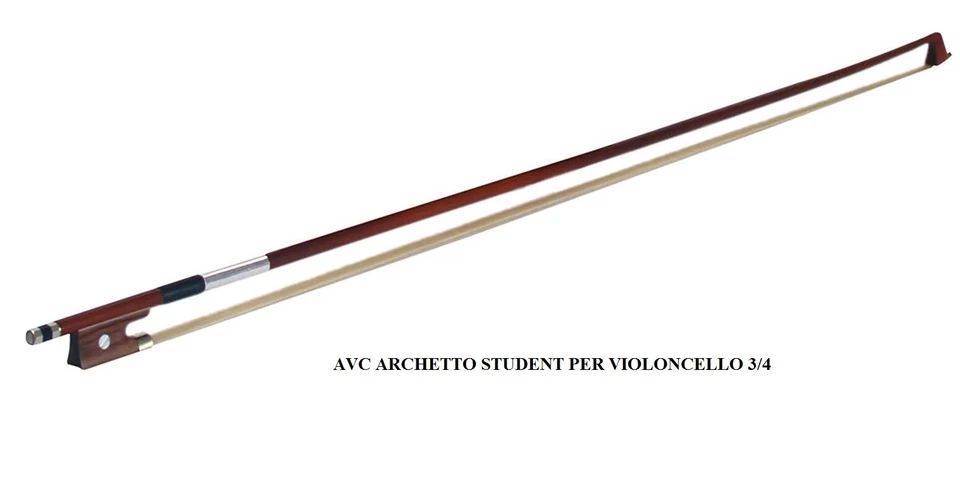 AVC 502078 Arco Archetto Student Per Violoncello misura 3/4 CRINE NATURALE - Immagine 1 di 1