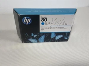 Original C4846A HP 80 Tintenpatrone Cyan 350ml Neu Versiegelt - Bild 1 von 4