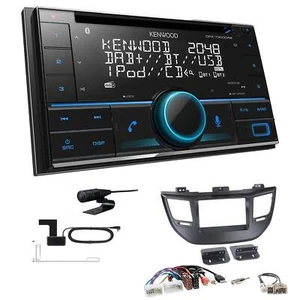 Kenwood DPX-7300DAB Autoradio Bluetooth DAB+ für Hyundai Tucson ab 2015 schwarz - Bild 1 von 5