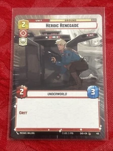 Hyperspace Star Wars Unlimited - Heroic Renegade - Shadows of the Galaxy (SHD) - Imagen 1 de 7