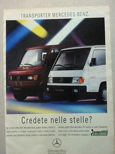 #ADVERTISING PUBBLICITA' TRANSPORTER MERCEDES-BENZ -1994 VEDI ALTRI DISPONIBILI - Foto 1 di 2