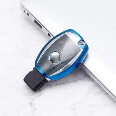 TPU Remote Key Fob Cover Case Holder Shell for Mercedes Benz C200 GLC260 E350 - Изображение 1 из 4