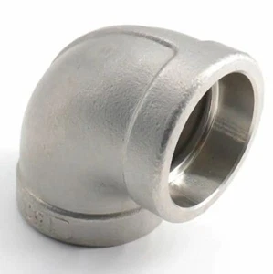 90-DEGREE ELBOW 3/4" Class 150 Cast 304 Stainless Steel Socket Weld Pipe Fitting - Picture 1 of 10
