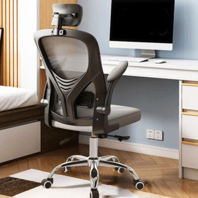 High Back Mesh Office Chair Ergonomic Desk Chair W/ Headrest Adjustable Armrests