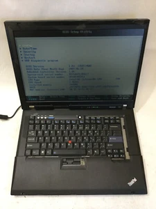 LENOVO THINKPAD R61 - BOOTS TO BIOS - INTEL CELERON - NO RAM - READ DESCRIP - BB - Picture 1 of 7
