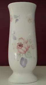 White, Pink, Purple, And Green FTD Decorative Flower Vase 6 1/2 " Tall - Picture 1 of 7
