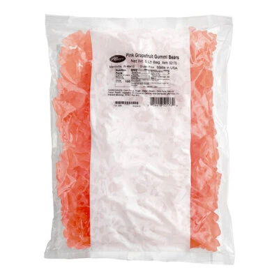 Albanese Pink Grapefruit Gummi Bears 5 lb. - Image 1 of 3