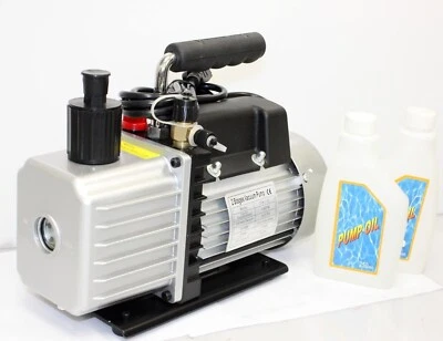 Bomba de vacío de evacuación de líneas de refrigerante HVAC de dos etapas 3,5 CFM Foto 1 de 2