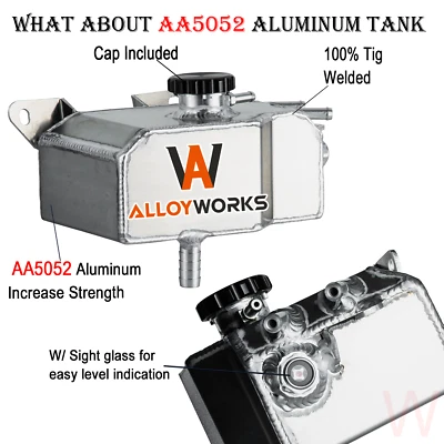 Coolant Expansion Reservoir Tank For 2006-2015 2012 Mazda MX5 Miata Mk3 NC w/Cap - Image 1 of 4