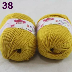 C New Fashion 2Skein x50g Cashmere Silk Wool Hand knitwear knitting Baby Yarn 38 - Picture 1 of 3
