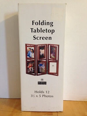 Burnes of Boston Folding Tabletop Photo Frame Holds 12 Photos - Image 1 of 4