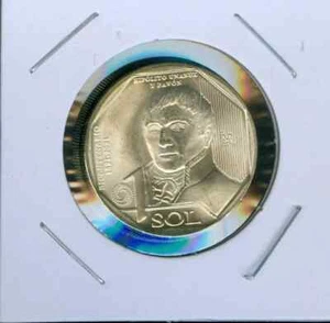 Moneda "Pavon" Bu 2021 Perú 1 Sol sin circular #D - Imagen 1 de 2