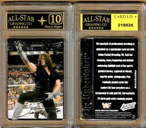 The Undertaker RARE 1994 Action Packed WWE WWF PROTOTYPE CARD Graded ASG 10 #X - Picture 1 of 1
