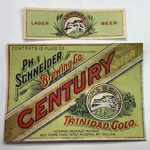 Ph. Schneider Century rojo sobre verde 12 oz 6 % 1934 U-1001-permiso con banda para el cuello - Imagen 1 de 2