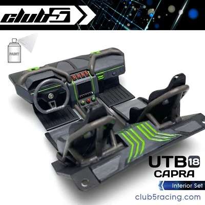 Interior Set for Axial 1/18 Capra ( Unpainted White ) - Image 1 of 4