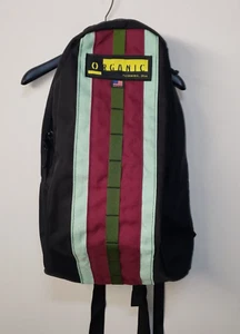 Mochila RARA ESCALADA ORGÁNICA Negra Correas Acolchadas Duradera Nylon 14x22x9 NUEVA - Imagen 1 de 12
