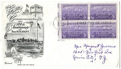 '48 FDCs Fort Kearny B4  SC#970, Juliette Low SC#974, 5 Indian Tribes SC#972 - Image 1 of 3