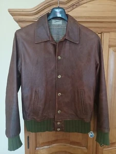 chaqueta Levi's de piel color marrón, estilo vintage años 70 - Imagen 1 de 23