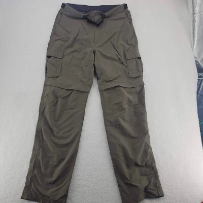 Eastern Mountain Sports Hiking Pants Mens 32-L Green Nylon Convertible Outdoor - Image 1 of 4