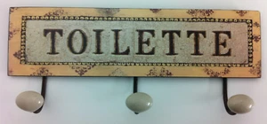 Appendiabiti da parete gancio asciugamani toilette rustico retrò gancio da parete barra gancio - Foto 1 di 2