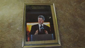 Bill Clinton President United States Speaking Politics Framed Vintage Postcard - Picture 1 of 1