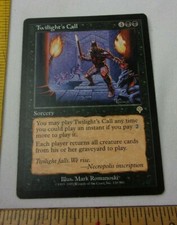 Twilight's Call RARE card MTG Magic the Gathering VINTAGE