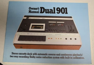 Original Doble 901 Estéreo Cassette Deck Manual del Propietario - Imagen 1 de 2