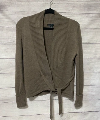 Cárdigan Willi Smith 100 % lana merino con corbata frontal y botón **Mediano para mujer** Foto 1 de 4