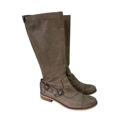 Botas de Equitação Schuler & Sons Philadelphia Drew Couro Zíper Alto Feminina Tamanho 40 - Imagem 1 de 4