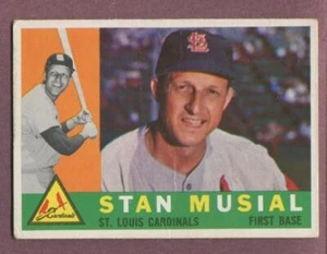 1960 TOPPS STAN MUSIAL HOF #250 - ST. LOUIS CARDINALS - Sehr guter Zustand Falten (1024) - Bild 1 von 2