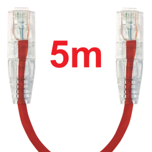 Ultra Thin 4mm CAT6 5 Metre Ethernet Network Lan Cable, Patch Lead-AUST. SELLER - Picture 1 of 2