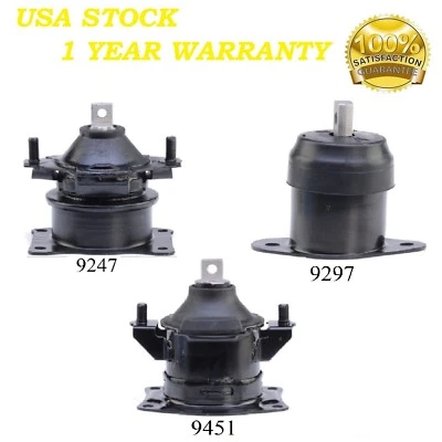 3 piezas montaje motor apto para Acura TL 2004-2008 3,2 L para transmisión automática Foto 1 de 4