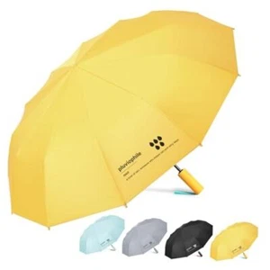 Heavy Duty Folding Umbrella for Sun and Rain, Automatic Umbrella Yellow - Picture 1 of 7