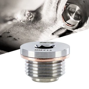 HPS Performance Stainless Steel Magnetic Oil Drain Plug Bolt 18mm 1.5 Thread - Bild 1 von 5
