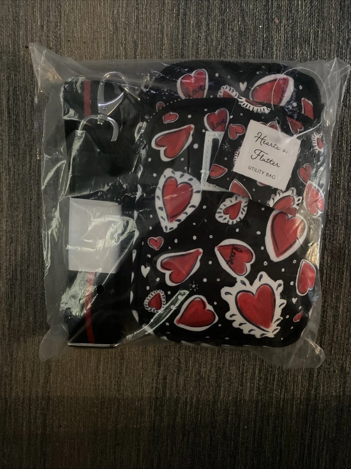 Brighton Hearts a Flutter Utility Bag Designer Britney Drumheller's 7" "