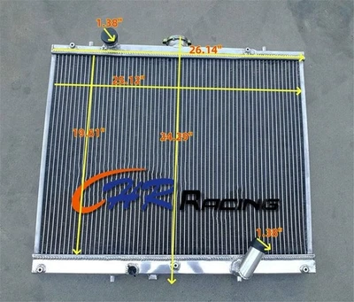 Radiador de aluminio de 3 filas para Mitsubishi L200 2001-2007 2,5 TD 4D56T K60/70 diésel Foto 1 de 4