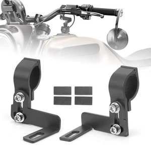 2X Soporte de montaje de luz de señal de giro abrazadera de montaje de horquilla delantera para motocicleta 21 mm-25 mm - Imagen 1 de 13
