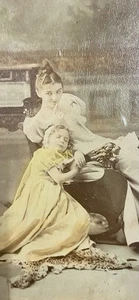 ANTIKES FRANZÖSISCHES handgetöntes Foto Passepartout gerahmt SCHÖN! - Bild 1 von 6