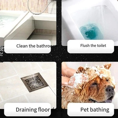 Silver and Black Dual Mode Showerhead with One Touch Control Two Flow Settings - image 1 of 4