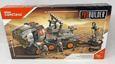 Mattel Mega Bloks Construx Space Rover Expedition FPH87 Pro Builder 706 piezas Nuevo Foto 1 de 4