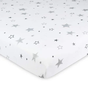 100% Natural Cotton Fitted Pack and Play Sheet 39" x 27" - Soft & Breathable ... - Bild 1 von 7
