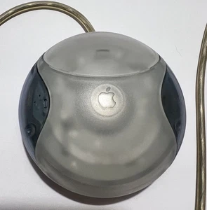 Vintage Macintosh Hockey Puck Mouse Apple Mac USB Wired Gray M4848 Works - Picture 1 of 3