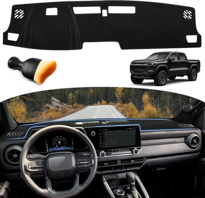 Cubierta de tablero para Chevy Chevrolet Colorado/GMC Canyon 2023-2025 2026 negra  Foto 1 de 4