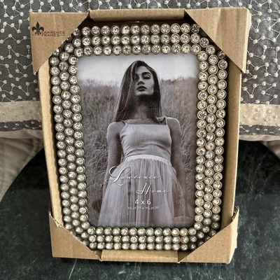 Lawrence 4x6/10x15,2 cm Plata Metal y Multi Cristal Piedra 818146 Nuevo Con Etiquetas Foto 1 de 4